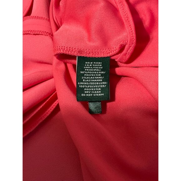 *LAUREN RALPH LAUREN Gown Sleeveless Keyhole Neckline Back Cutouts Maxi Dress 2 - Picture 4 of 14